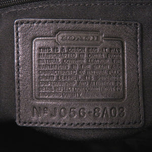 美品 コーチ レザー ブラック ワンショルダーバッグ 黒 0015【中古】COACH