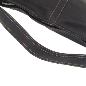 美品 コーチ レザー ブラック ワンショルダーバッグ 黒 0015【中古】COACH