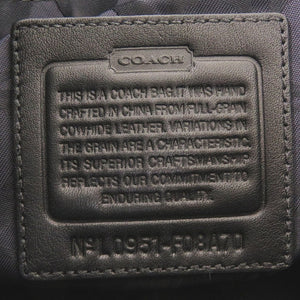 美品 コーチ レザー ブラック ハンドバッグ 黒 0016【中古】COACH