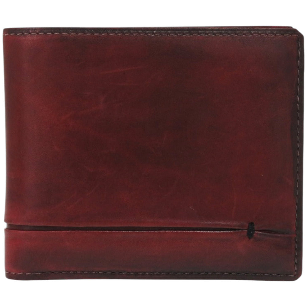 美品 ベルルッティ ガスパール レザー レッドブラウン 赤茶 二つ折り財布 0024【中古】BERLUTI