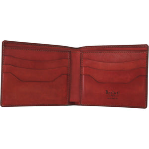 美品 ベルルッティ ガスパール レザー レッドブラウン 赤茶 二つ折り財布 0024【中古】BERLUTI