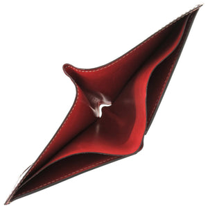 美品 ベルルッティ ガスパール レザー レッドブラウン 赤茶 二つ折り財布 0024【中古】BERLUTI