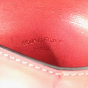 美品 ベルルッティ ガスパール レザー レッドブラウン 赤茶 二つ折り財布 0024【中古】BERLUTI