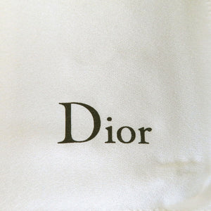 美品 クリスチャンディオール J'ADORE DIOR スカーフ ハート リボン 花 女の子 シルク ホワイト 0026【中古】Christian Dior