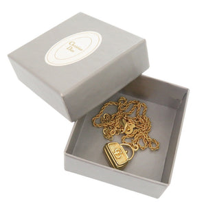 美品 クリスチャンディオール バッグモチーフ GP ゴールド ネックレス 0028【中古】Christian Dior