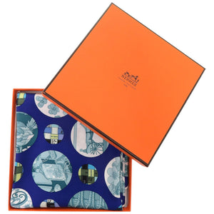 新品同様 エルメス カレH65 ポワ ド ソワ Pois de Soie シルク マルチカラー スカーフ 0042【中古】HERMES