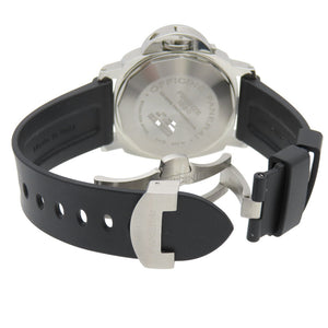 美品 オフィチーネ パネライ ルミノール サブマーシブル PAM01024 自動巻き 腕時計 SS/ラバー ブラック 黒文字盤 0051【中古】OFFICINE PANERAI メンズ