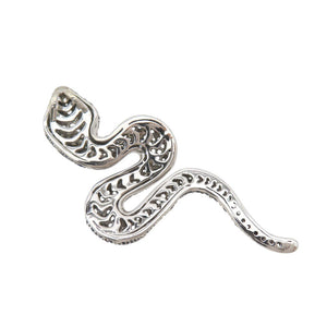 新品同様 ペンダントトップ ダイヤ0.35ct サファイア4.72ct K18WG ヘビモチーフ ペンダントトップ ホワイトゴールド ダイヤモンド ネックレス ジュエリー 0054【中古】