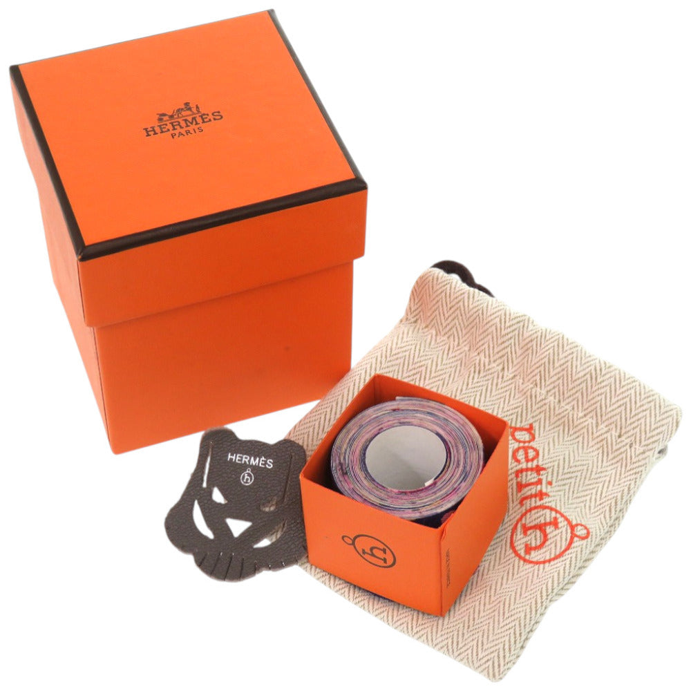 未使用品 エルメス マスキングテープ 布テープ プティアッシュ ファブリック ブルー 文具 0092【中古】HERMES