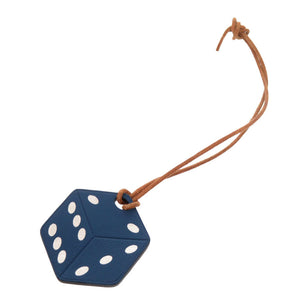 新品同様 エルメス サイコロ ダイス 大阪ヒルトン限定 ヴォースイフト ブルーブライトン バッグチャーム 0096 【中古】 HERMES