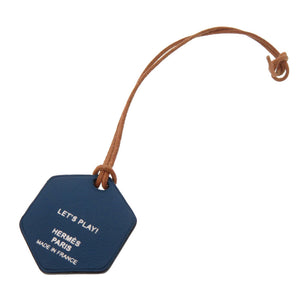 新品同様 エルメス サイコロ ダイス 大阪ヒルトン限定 ヴォースイフト ブルーブライトン バッグチャーム 0096 【中古】 HERMES