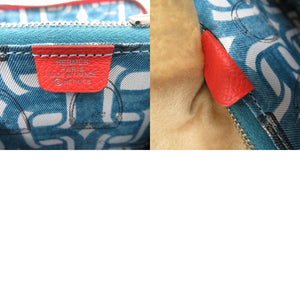 エルメス アザップコンパクト シルクイン コインケース X TS 011 AU レザー オレンジ 0097【中古】HERMES