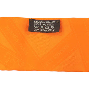 美品 エルメス ツイリー シルク オレンジ スカーフ 0101【中古】HERMES
