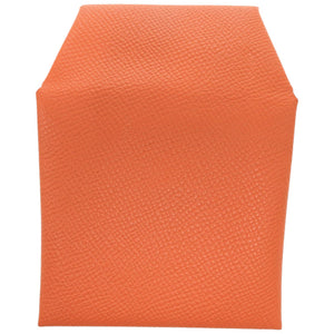 美品 エルメス バスティア ヴォーエプソン フー 橙 □R刻印 コインケース 財布 0102【中古】HERMES