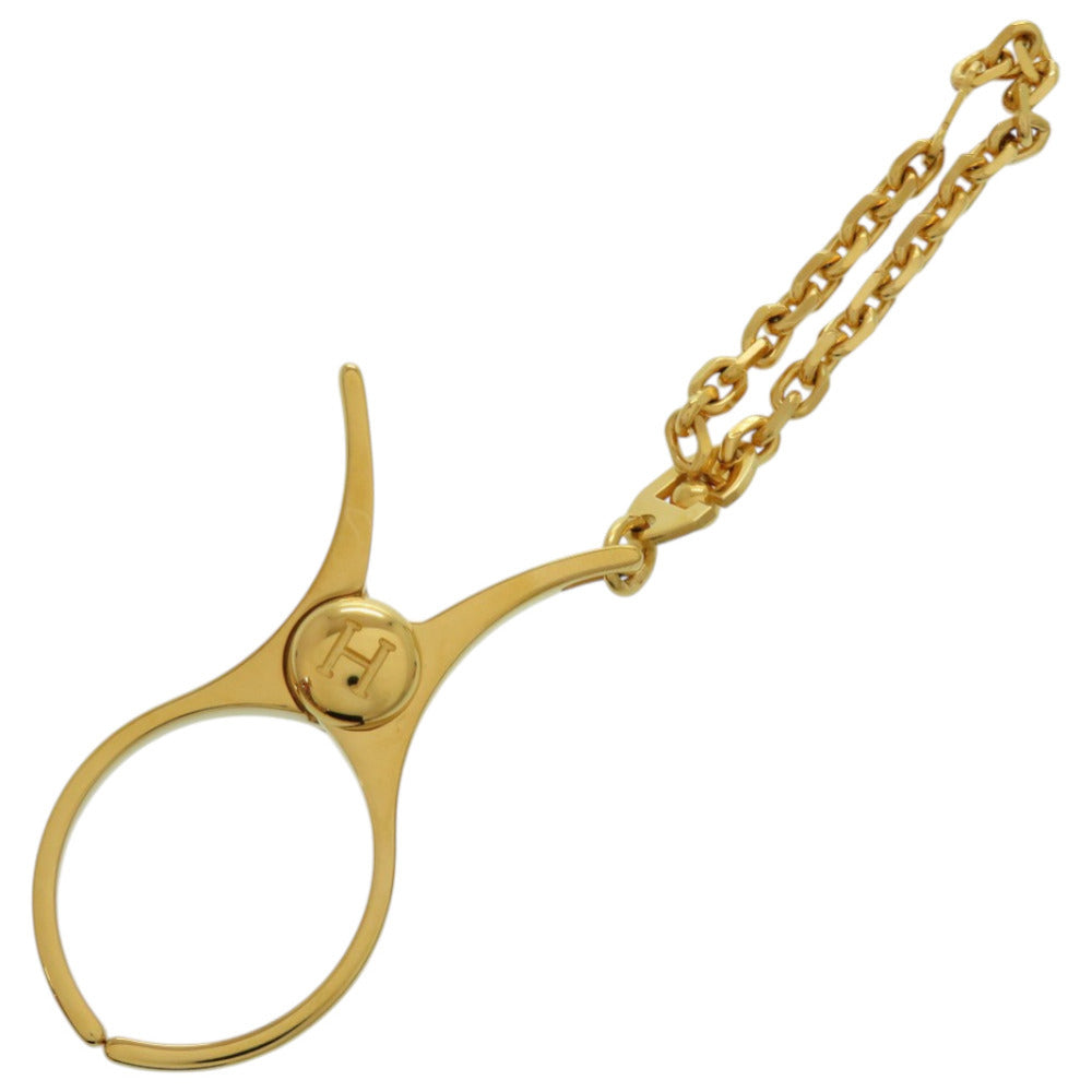 美品 エルメス グローブホルダー フィルー メタル ドレ ゴールド 0104【中古】HERMES