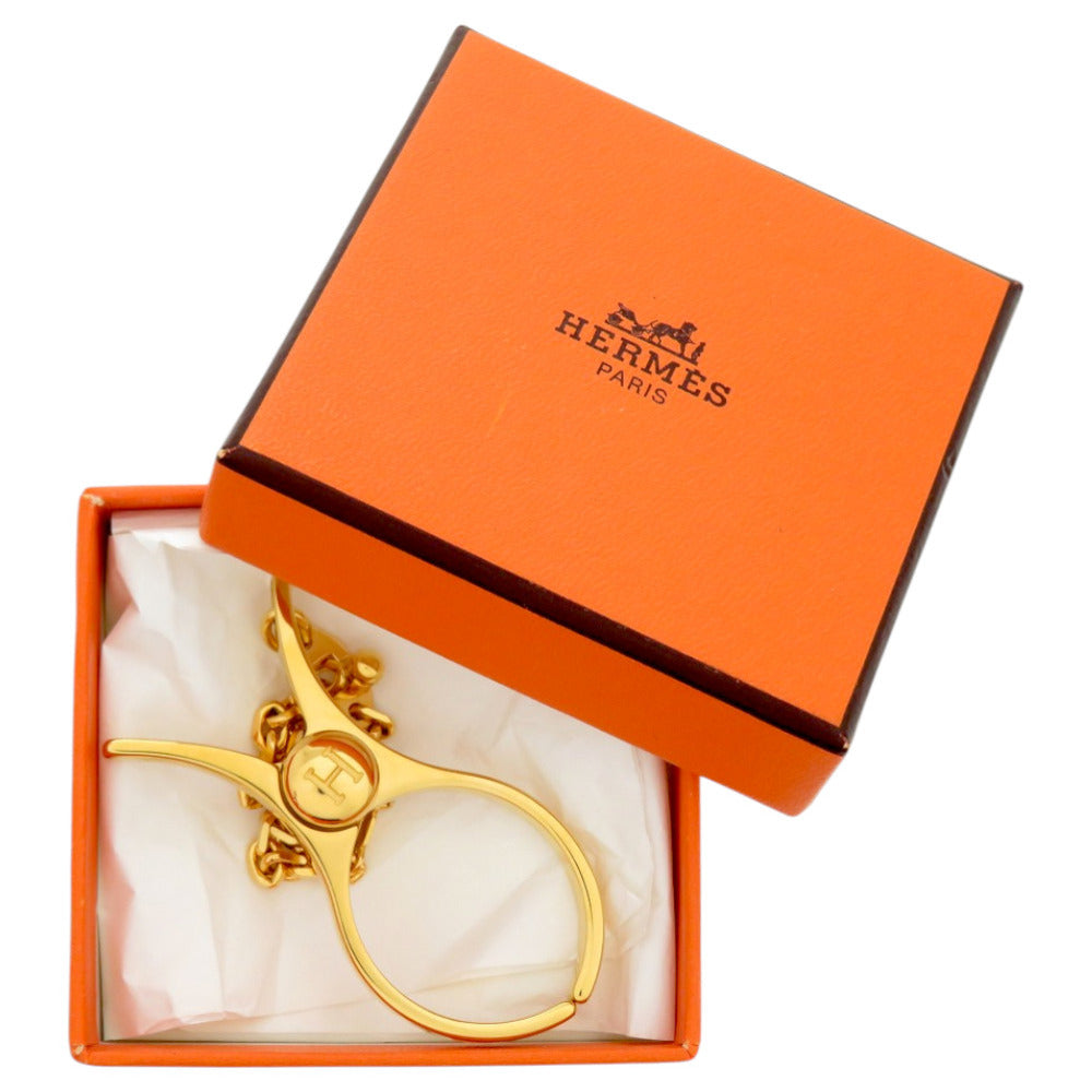 美品 エルメス グローブホルダー フィルー メタル ドレ ゴールド 0104【中古】HERMES