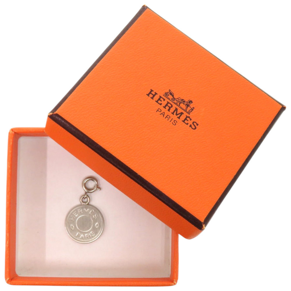 新品同様 エルメス セリエ メタル シルバー 銀 ペンダントトップ 0123【中古】HERMES