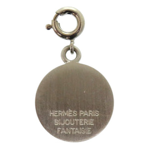 新品同様 エルメス セリエ メタル シルバー 銀 ペンダントトップ 0123【中古】HERMES