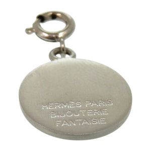新品同様 エルメス セリエ メタル シルバー 銀 ペンダントトップ 0123【中古】HERMES