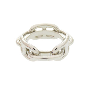 新品同様 エルメス シェーヌダンクル シルバー メタル スカーフリング 0157 【中古】 HERMES