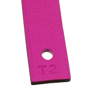 新品同様 エルメス ドゥブルトゥール アンフィニ メドール レザー メタル オレンジ 紫 バイカラー ブレスレット 0160【中古】HERMES