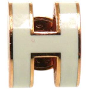 美品 エルメス シングル ポップアッシュ ミニ メタル ヴェールフィズ 緑 ピアス 0162【中古】HERMES