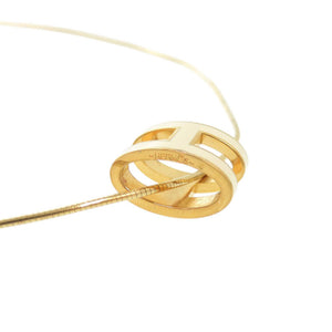 美品 エルメス ポップアッシュ ポップH メタル アイボリー ネックレス 0164【中古】HERMES