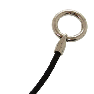 美品 エルメス グレナン レザー ブラック シルバー金具 2連ブレスレット 0184【中古】HERMES