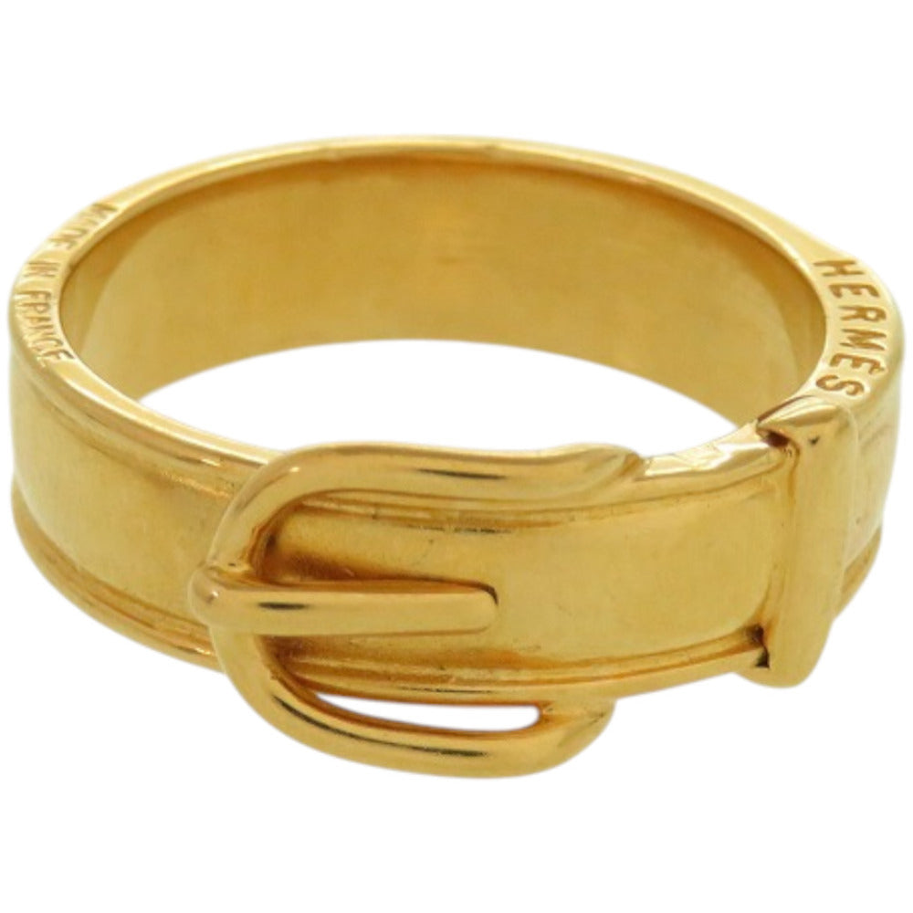 美品 エルメス サンチュール メタル ゴールド 金 スカーフリング 0192【中古】HERMES