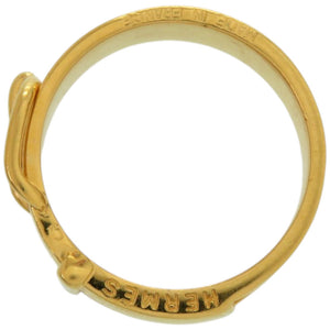 美品 エルメス サンチュール メタル ゴールド 金 スカーフリング 0192【中古】HERMES