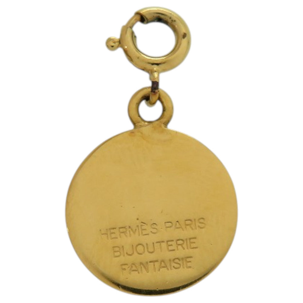 美品 エルメス セリエ メタル ゴールド ペンダントトップ 0195【中古】HERMES