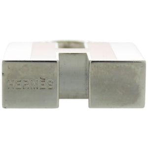 美品 エルメス チャーム カデナ Hモチーフ メタル シルバー 橙 キーホルダー 0201【中古】HERMES