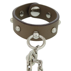 美品 エルメス グローブホルダー エトゥープ スイフト シルバー金具 茶 キーホルダー 0202【中古】HERMES