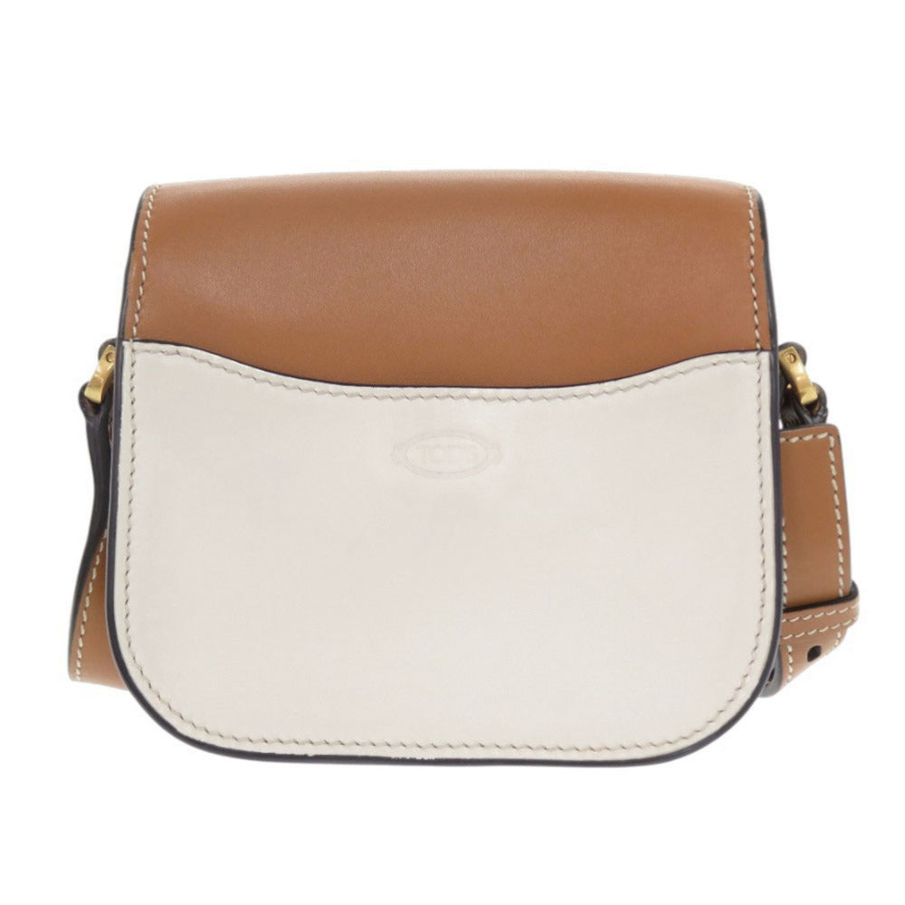 美品 トッズ ケイト レザー ブラウン ショルダーバッグ 0229【中古】TOD’S