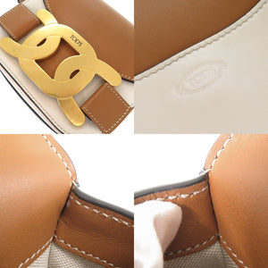 美品 トッズ ケイト レザー ブラウン ショルダーバッグ 0229【中古】TOD’S