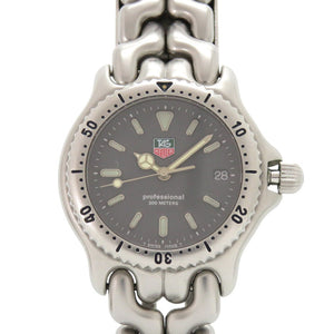 美品 タグホイヤー セル デイト S99.213 プロフェッショナル SS グレー クオーツ 腕時計 0232【中古】TAG HEUER