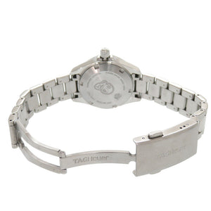 タグホイヤー アクアレーサー ダイヤベゼル WBD1413.BA0741 SS ホワイトシェル 白文字盤 クオーツ 腕時計 0235【中古】TAG HEUER
