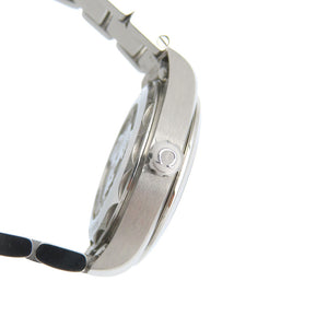 美品 オメガ シーマスター アクアテラ 4Pダイヤ 220.10.28.60.60.001 クオーツ 腕時計 SS パープル 紫文字盤 0238【中古】OMEGA レディース