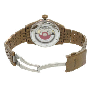 オリス ビッグクラウン ブロンズ ポインターデイト 01 754 7741 3167 SS グリーン 自動巻き 腕時計 0239【中古】ORIS