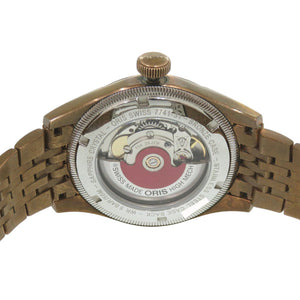 オリス ビッグクラウン ブロンズ ポインターデイト 01 754 7741 3167 SS グリーン 自動巻き 腕時計 0239【中古】ORIS