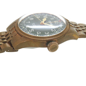 オリス ビッグクラウン ブロンズ ポインターデイト 01 754 7741 3167 SS グリーン 自動巻き 腕時計 0239【中古】ORIS