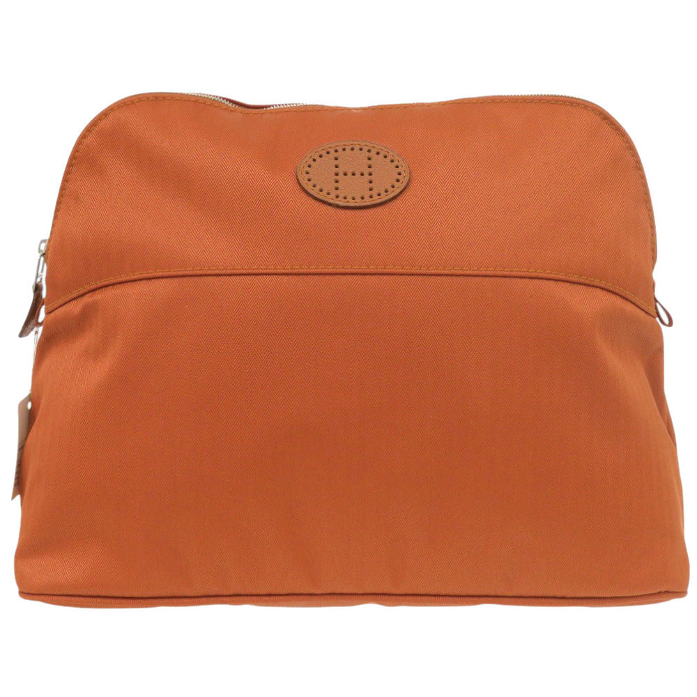 未使用 エルメス ボリードポーチ 31 コットン オレンジ系 ポーチ 0267【中古】HERMES