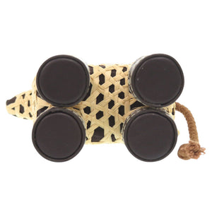 新品同様 トリーバーチ キリン ラフィア ベージュ キーホルダー 0270【中古】Tory Burch