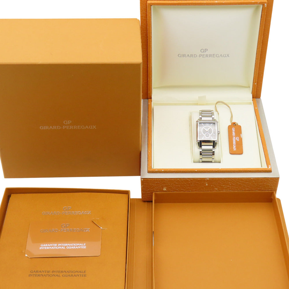 美品 ジラール ペルゴ ヴィンテージ 2593 自動巻き 腕時計 SS グレー文字盤 0273【中古】GIRARD-PERREGAUX メンズ