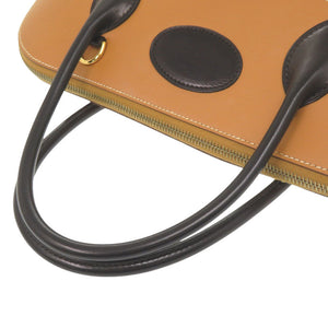 エルメス マクファーソン ボックスカーフ/ヴォーシャモニー ブラック/ゴールド バイカラー ゴールド金具 □J刻印(2006年製) ハンドバッグ 0297【中古】HERMES メンズ