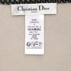 新品同様 クリスチャンディオール ブランケット ひざ掛け ウール グレー その他雑貨 0314【中古】Christian Dior