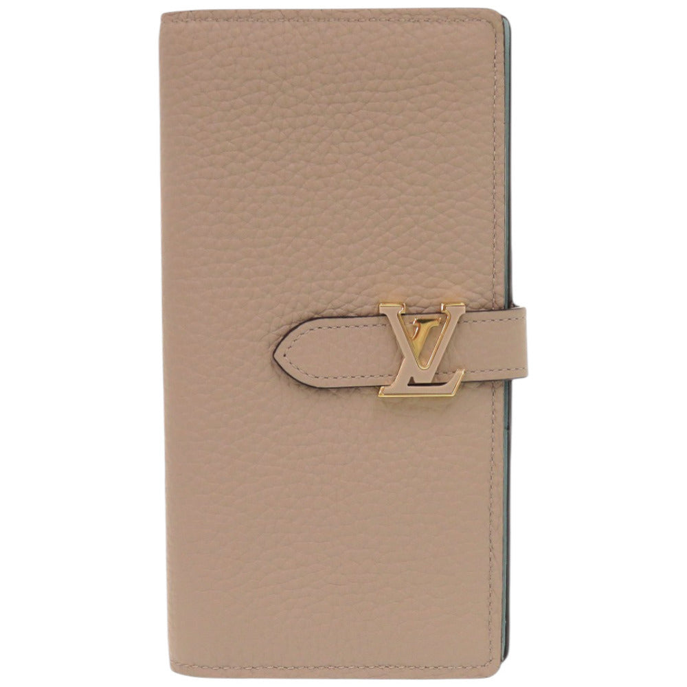 美品 ルイ ヴィトン LV ヴェルティカル ウォレット M81367 トリヨンレザー ガレ 茶 長財布 LV 0317【中古】LOUIS VUITTON