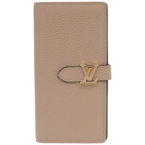 美品 ルイ ヴィトン LV ヴェルティカル ウォレット M81367 トリヨンレザー ガレ 茶 長財布 LV 0317【中古】LOUIS VUITTON
