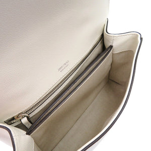 美品 ジミーチュウ 2WAY マデリン レザー シルバー金具 ホワイト 白 ハンドバッグ 0325【中古】JIMMY CHOO