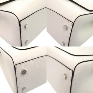 美品 ジミーチュウ 2WAY マデリン レザー シルバー金具 ホワイト 白 ハンドバッグ 0325【中古】JIMMY CHOO